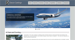 Desktop Screenshot of deccocastings.com